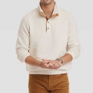 Goodfellow & Co Cream Pullover with Brown Trim